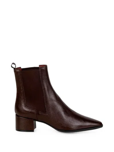 Roberto Festa Pointed-toe Ankle Chelsea Boots In Burgundy