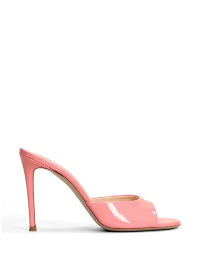 Roberto Festa Ramas Peep-toe Mules In Pink