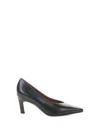 Roberto Festa 70mjm Pointed-toe Leather Pumps In Black