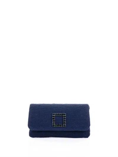 Roberto Festa Tweed Clutch With Accessory