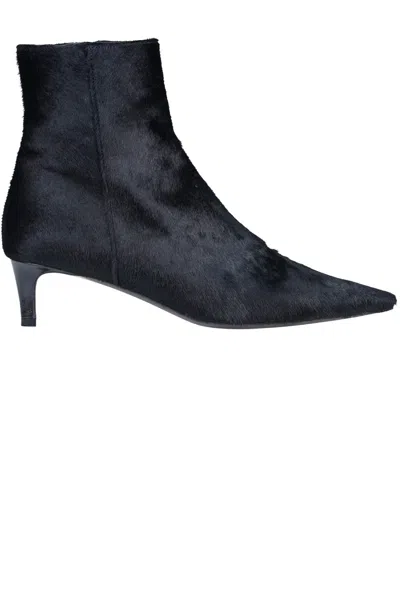 Roberto Festa Samy Haircalf Ankle Boots In Black