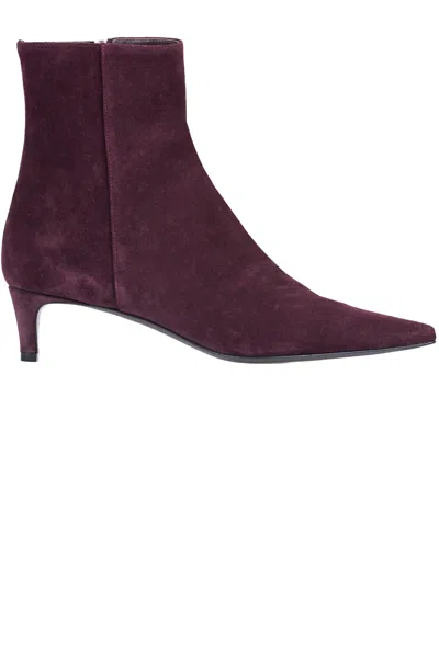 Roberto Festa Samy Suede Ankle Boots In Bordeaux