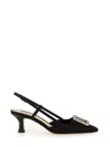 Roberto Festa Stefi Slingback 70mm Sandals In Black
