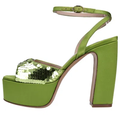Roberto Festa Sandals Green In Verde Blu E Verdi
