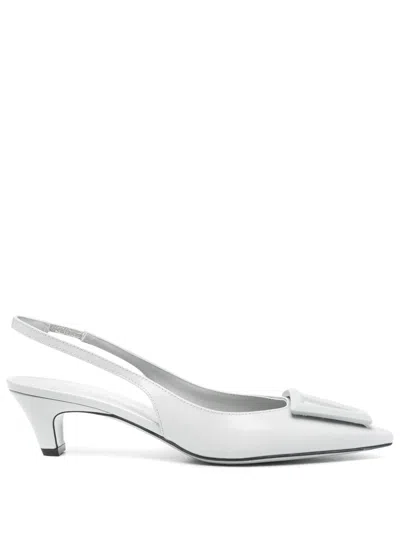 Roberto Festa Dorien Bone White Leather Slingback