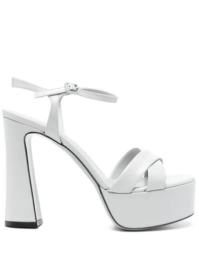 Roberto Festa Chunky High Heel Sandals In White