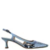 Roberto Festa Sequence Snip Toe Slingback Heel In Blue