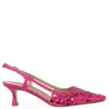 Roberto Festa Sequence Snip Toe Slingback Heel In Pink