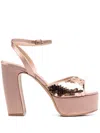 ROBERTO FESTA SEQUIN-EMBELLISHED 120MM SANDALS