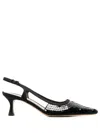 Roberto Festa Sequence Snip Toe Slingback Heel In Schwarz