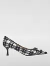 Roberto Festa Pointed-toe Pumps With Rhinestone Detailing In Tweed In Schwarz 1