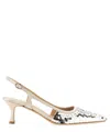 Roberto Festa Slingback "seville" In Silver