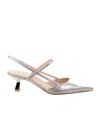 Roberto Festa Slingback High Heel Sandals In Gray