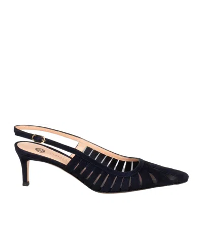 Roberto Festa Slingback Laser-cut Detailed Pumps In Black