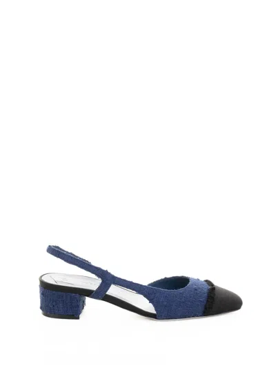 ROBERTO FESTA ROBERTO FESTA SLINGBACK PUMPS IN TWEED FABRIC