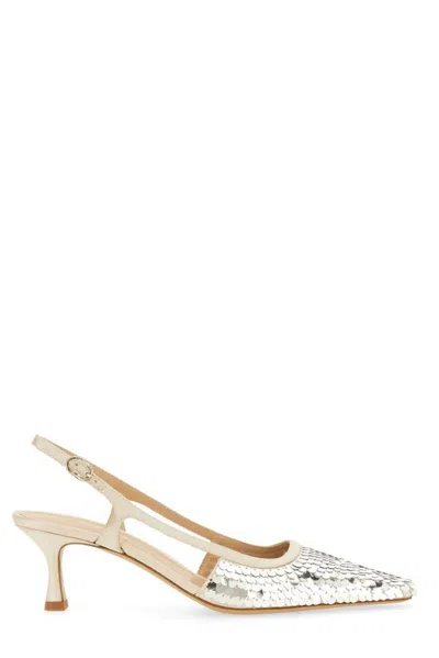 Roberto Festa Slingback Siviglia Pumps In Silver