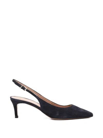 Roberto Festa Slingback Suede Pumps In Black