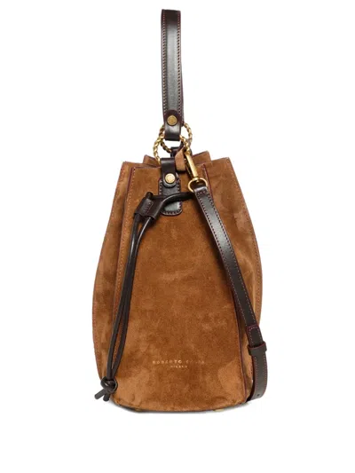 Roberto Festa Small Safira Bucket Bag In Brown