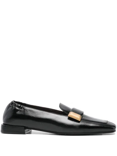 Roberto Festa Square-toe Loafers In Black