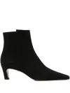 Roberto Festa Suede Ankle Boots In Black