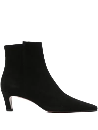Roberto Festa Suede Ankle Boots In Black
