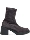 Roberto Festa Suede Ankle Boots In Grey