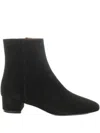 Roberto Festa Suede Zipped Ankle Boots In Black