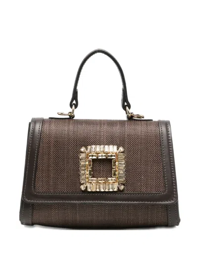 Roberto Festa Suki Crystal-embellished Tote Bag In Blue
