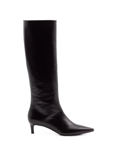 Roberto Festa Taisia Leather Boots In Black