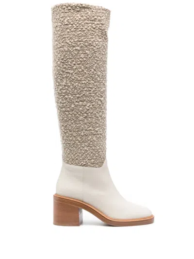 Roberto Festa Tannery 75mm Leather Boots In Neutrals