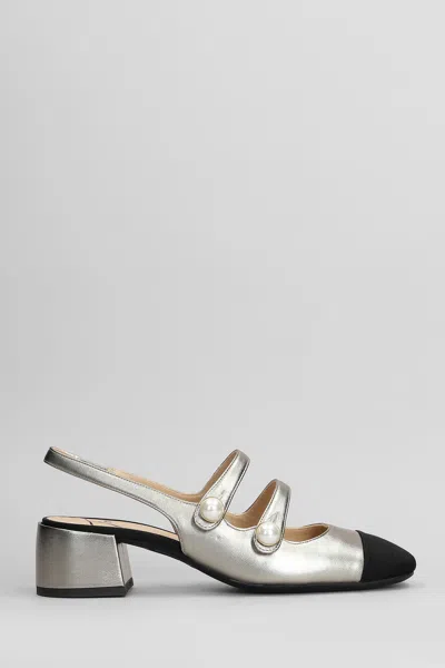 Roberto Festa Tiglio Pumps In Gunmetal Leather