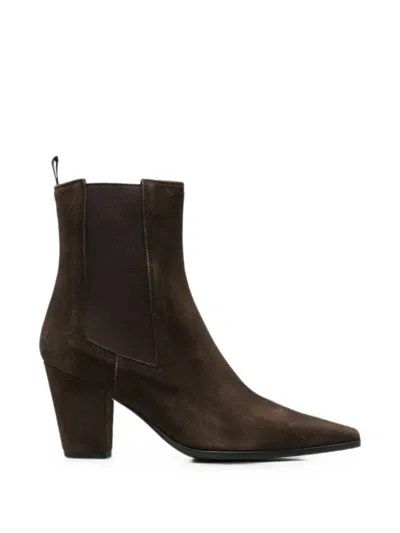 Roberto Festa Veralias Pointed-toe Boots In Brown