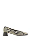 Roberto Festa Vina Python-print Block-heel Pumps In Multi