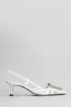 Roberto Festa Vittoria Pumps In White Leather And Fabric