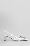 Roberto Festa Vittoria Pumps In White Leather And Fabric In White