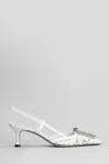 Roberto Festa Vittoria Pumps In White Leather And Fabric In White