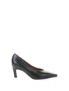 Roberto Festa 70mjm Pointed-toe Leather Pumps In Black