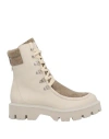 Roberto Festa Woman Ankle Boots Beige Size 11 Soft Leather