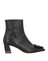 Roberto Festa Woman Ankle Boots Black Size 7 Leather