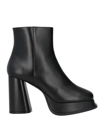 Roberto Festa Woman Ankle Boots Black Size 8 Calfskin