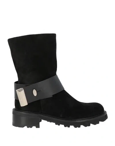 Roberto Festa Woman Ankle Boots Black Size 8 Leather