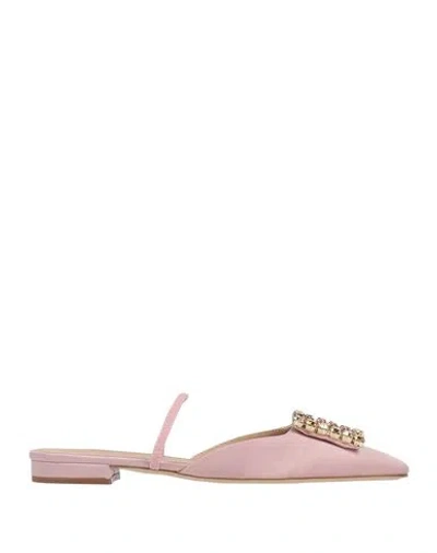 Roberto Festa Woman Ballet Flats Pastel Pink Size 6 Textile Fibers