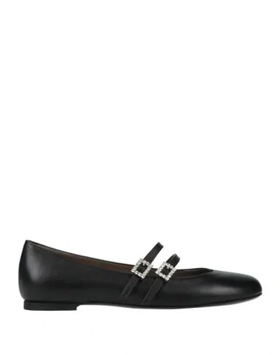 Roberto Festa Woman Ballet Flats Black Size 7 Leather