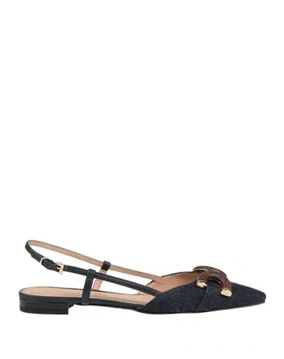 Roberto Festa Cally Denim Ballerina Shoes In Blue