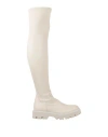 Roberto Festa Woman Boot Beige Size 8 Leather In Beige
