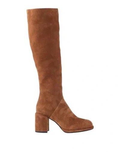 Roberto Festa Woman Boot Tan Size 8 Leather In Beige