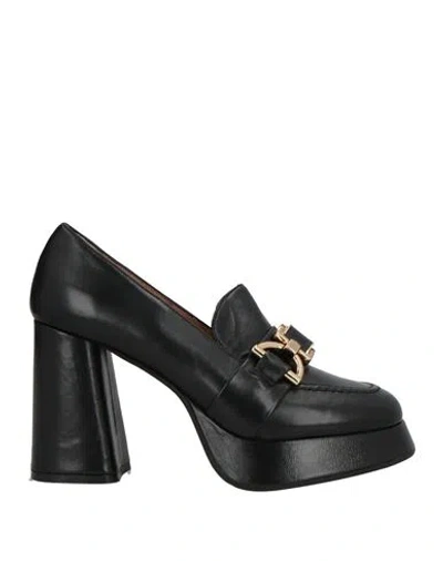 Roberto Festa Woman Loafers Black Size 6 Leather