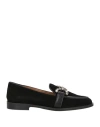 Roberto Festa Woman Loafers Black Size 7.5 Leather In Black