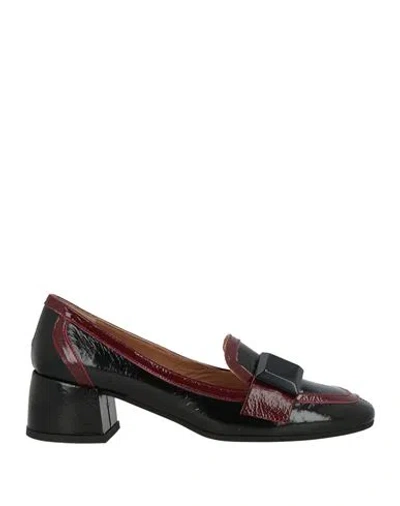 Roberto Festa Woman Loafers Burgundy Size 8 Leather In Red