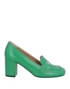 Roberto Festa Woman Loafers Green Size 6 Soft Leather